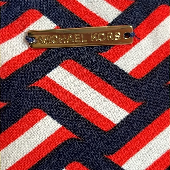 MICHAEL Michael Kors Geometric Print Cap Sleeve Dress - Picture 9 of 13